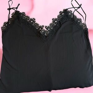 Zara Black Lace Detail Chemise